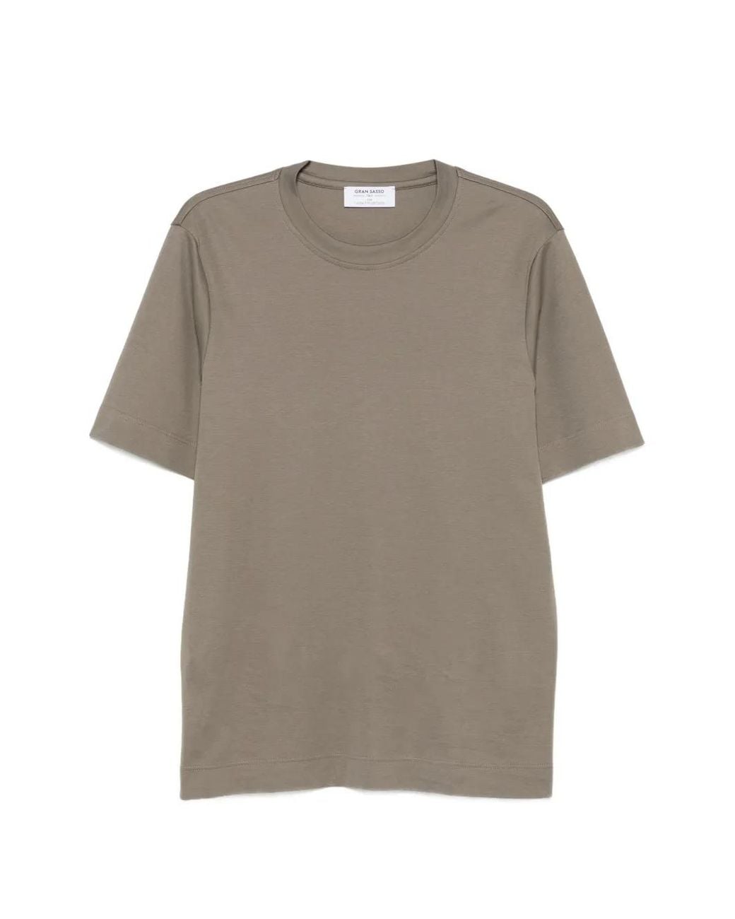 Gran Sasso Gray Crew-Neck T-Shirt for men