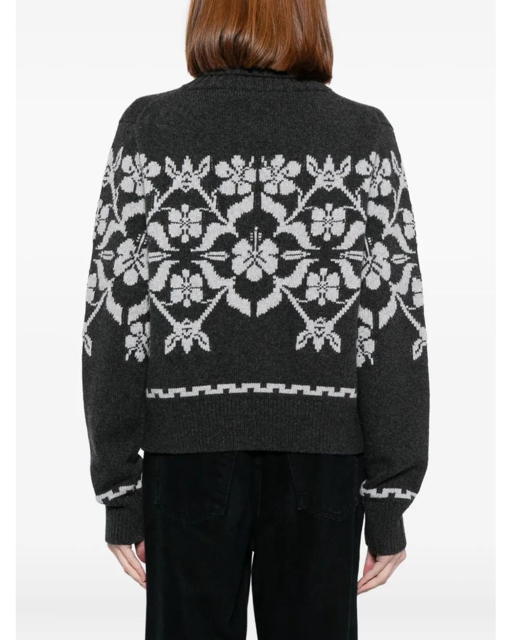 High Sport Black Zoe Fairisle Sweater