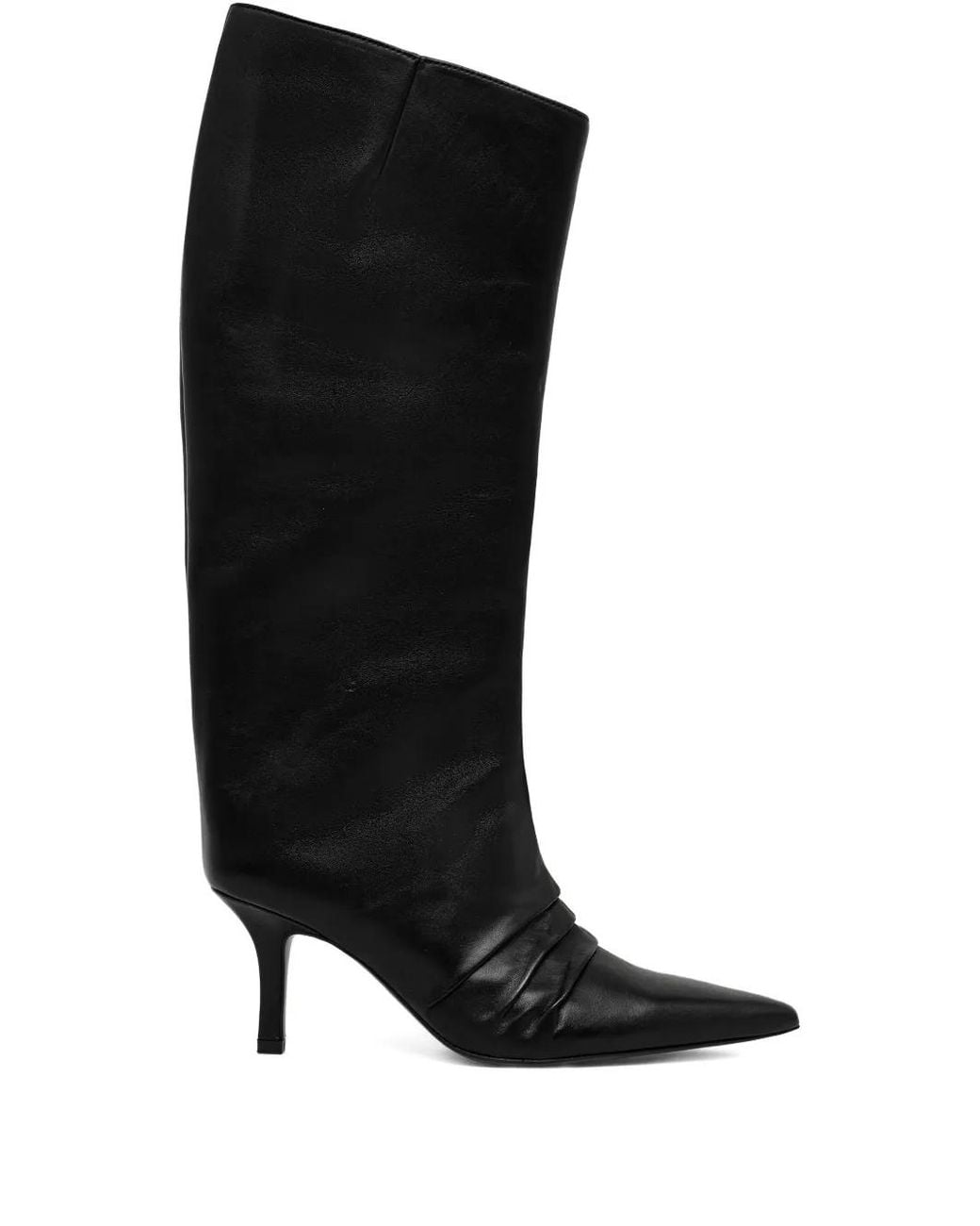 Patrizia Pepe Black 70Mm Pointed-Toe Boots