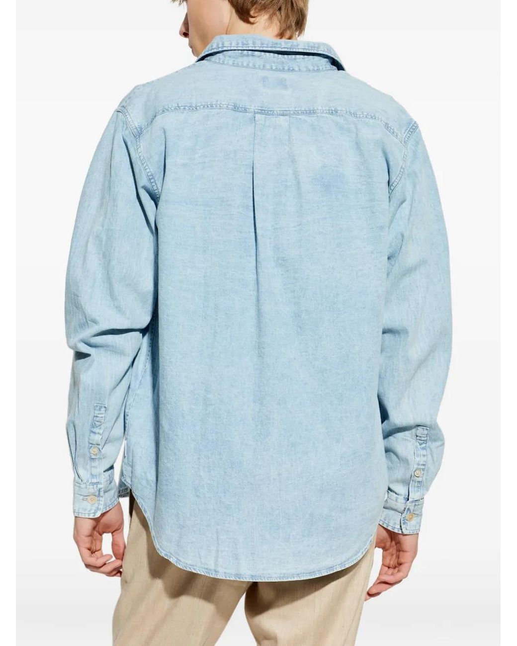Paul Smith Blue Casual-Fit Rinse Denim Shirt for men