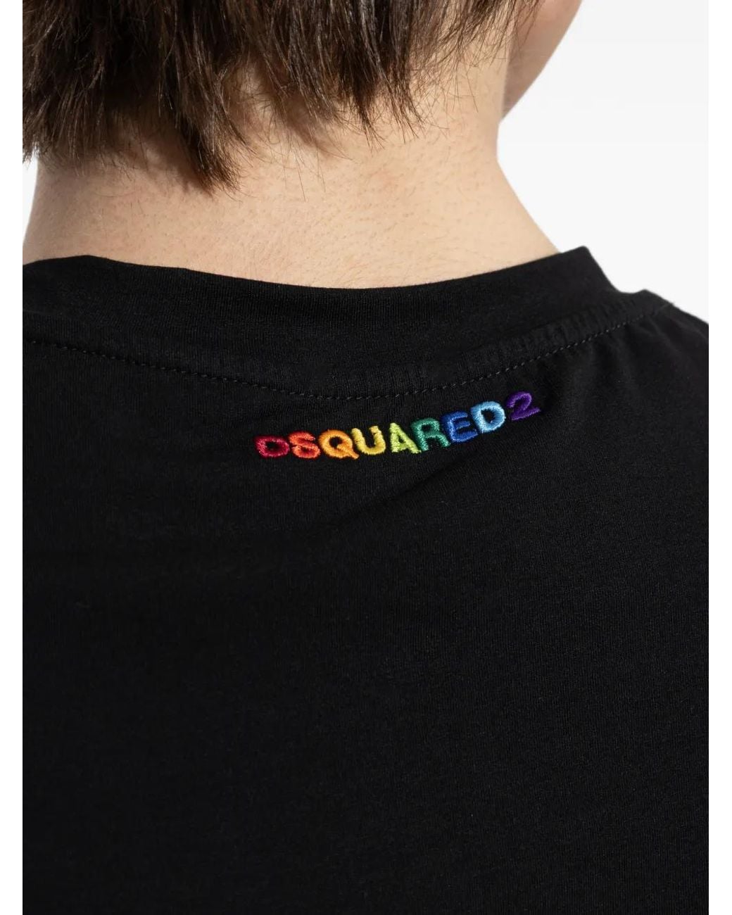 DSquared² Black Crew Neck T-Shirt for men
