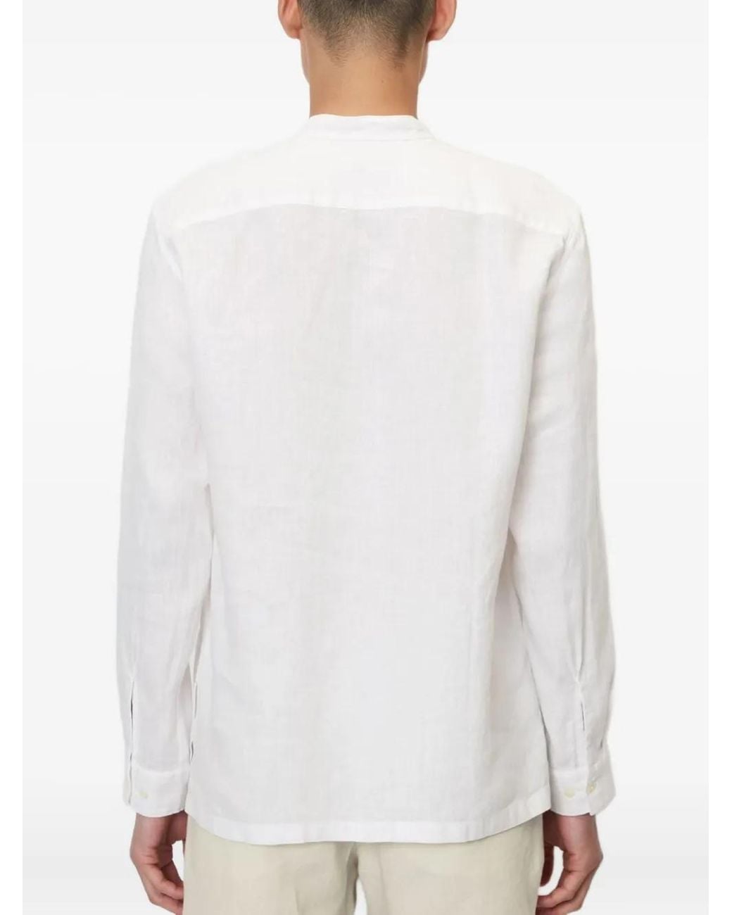 Marc O' Polo White Buttoned Long-Sleeve Shirt for men