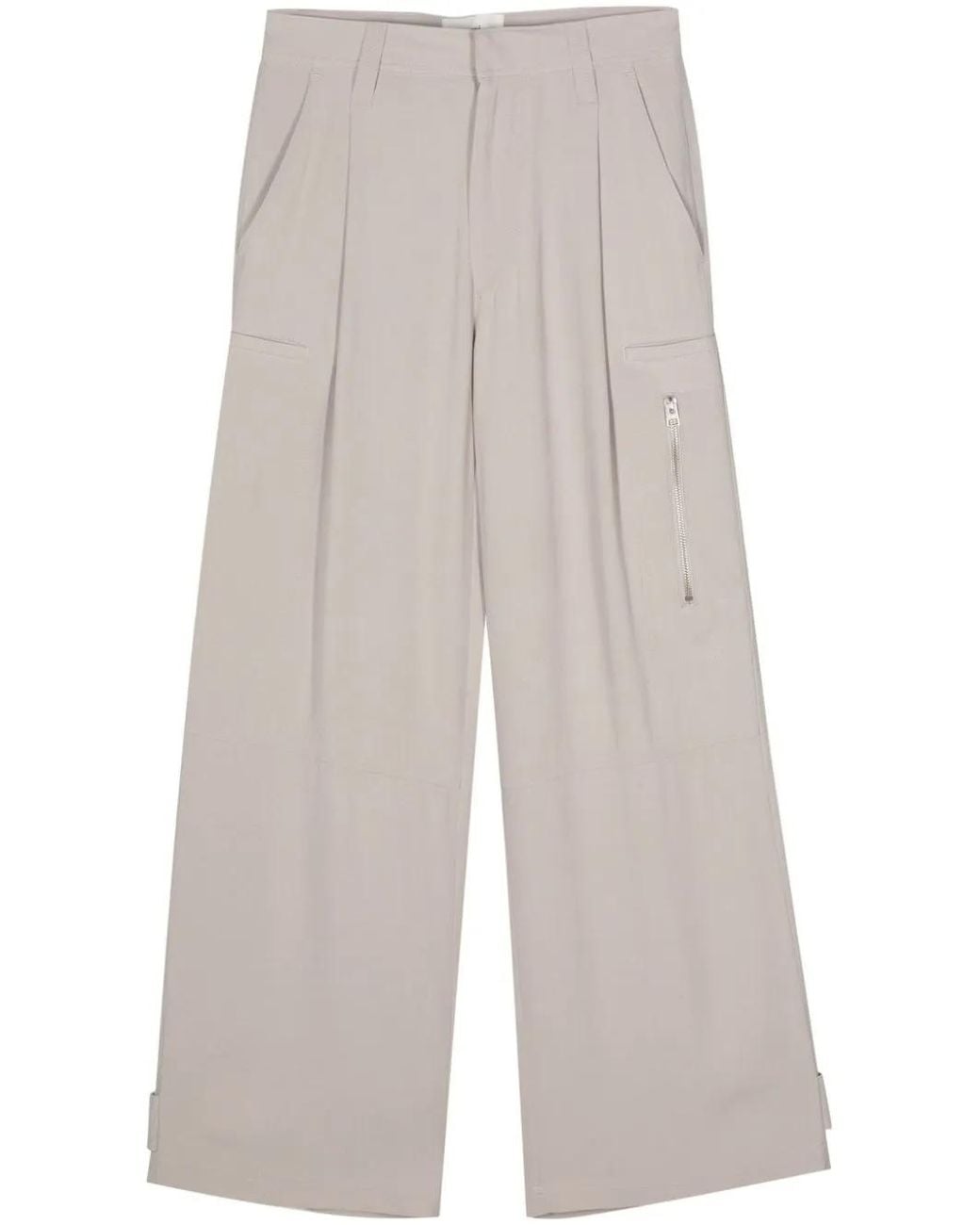 Pantalones Rectos Estilo Cargo AMI de color White