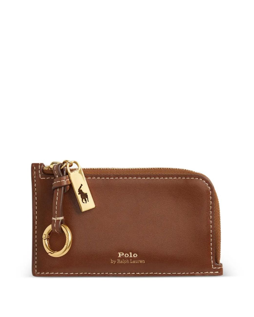 Polo Ralph Lauren Brown P Id Zp Cc-Card Case-Small