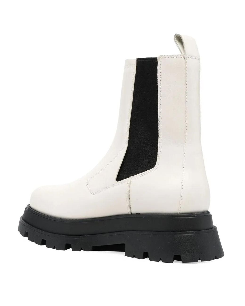 Ash White Elasticated Ankle Boots