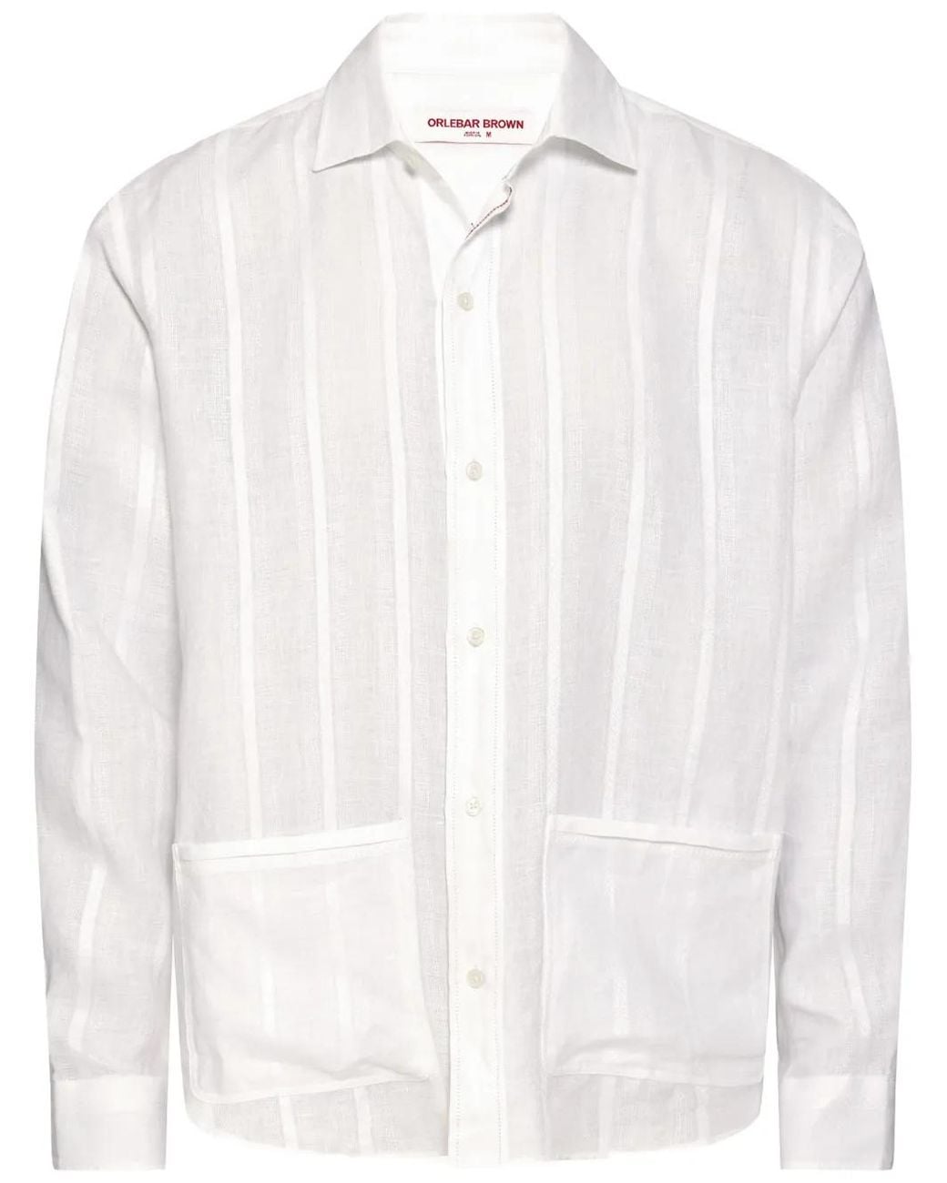 Orlebar Brown White Barkley Shirt for men