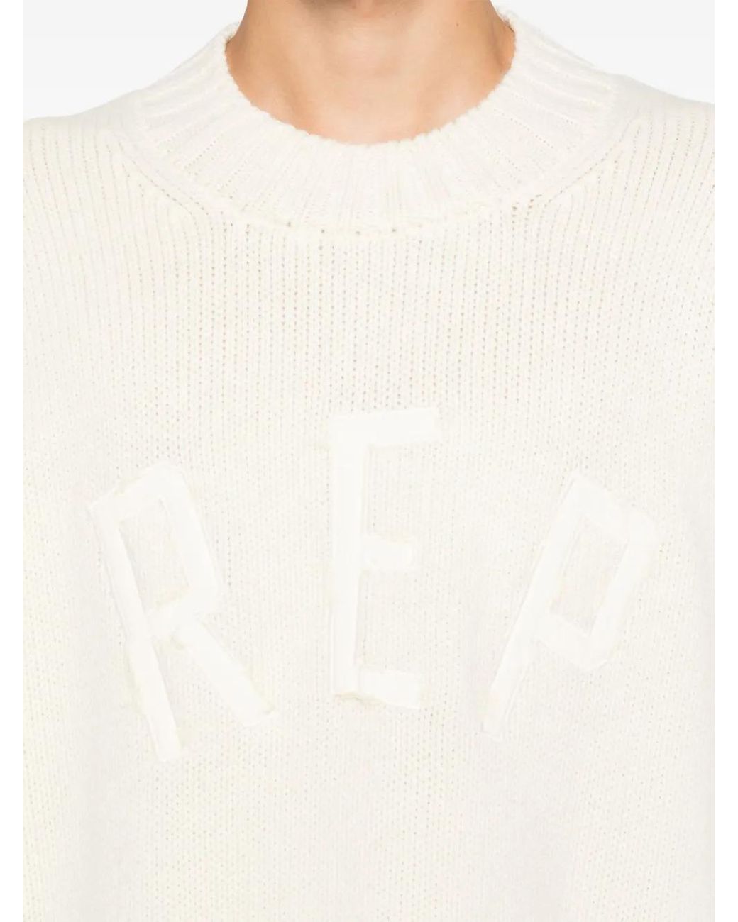Represent Natural Logo-Lettering Sweater for men