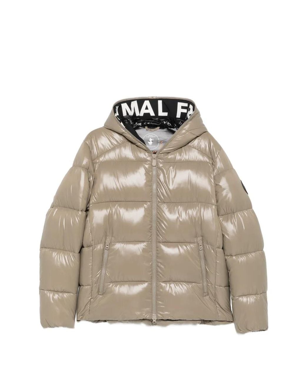 Save The Duck Natural Hooded Quilted Jacket for men