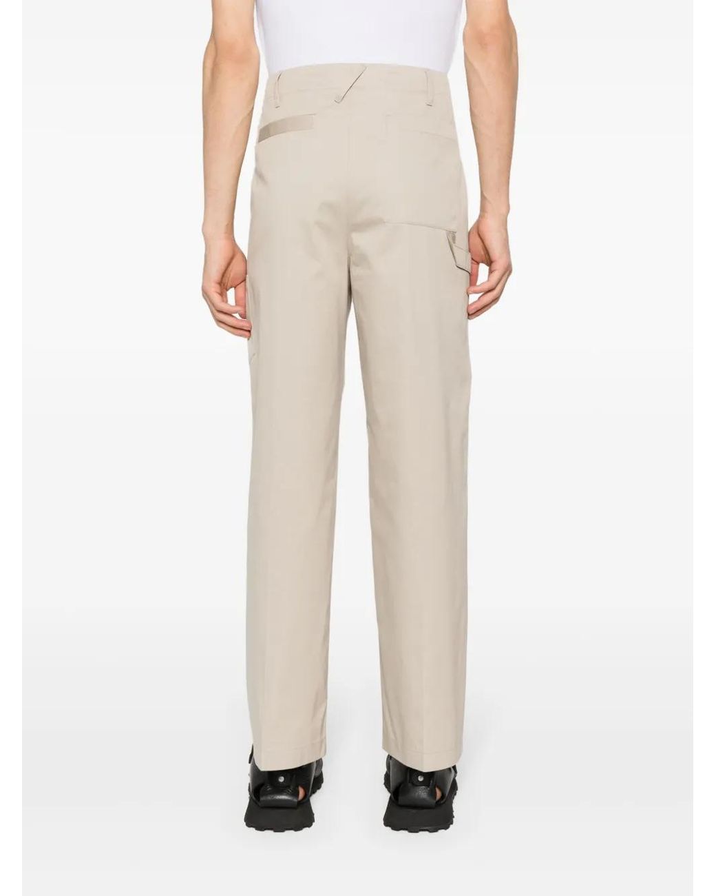 Fendi Natural Double Coated Pants for men