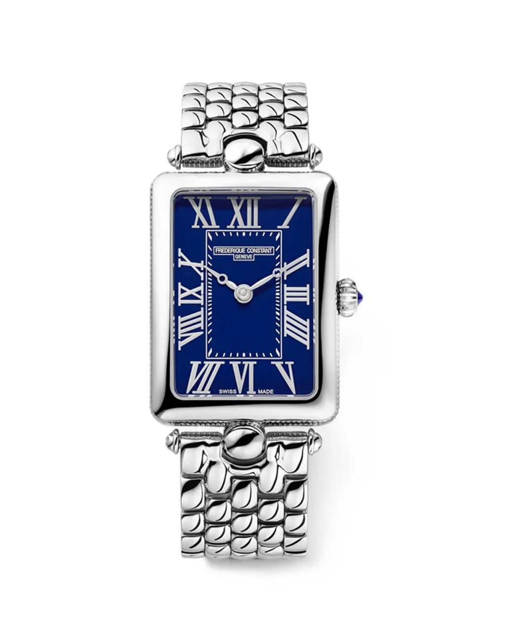 Frederique Constant Blue Art Deco Carrée 28Mm Watch