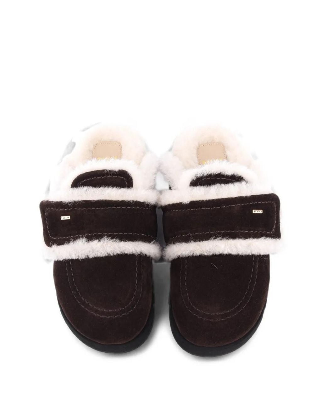 Nubikk Black Teddy Furry Slip-On Slippers