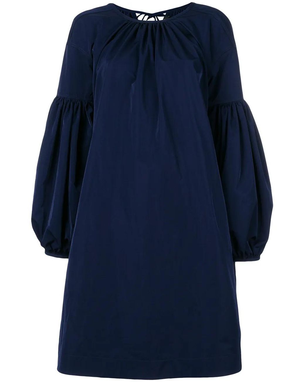Calvin Klein Blue Bell-Sleeved Dress