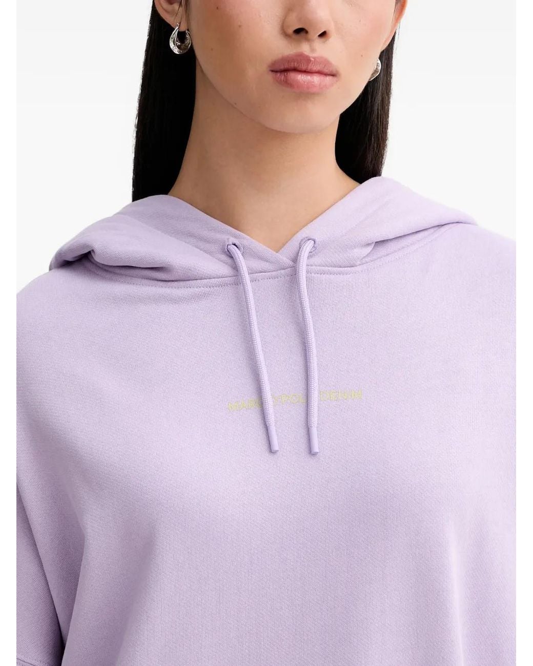 Marc O' Polo Purple Floral Graphic Hoodie