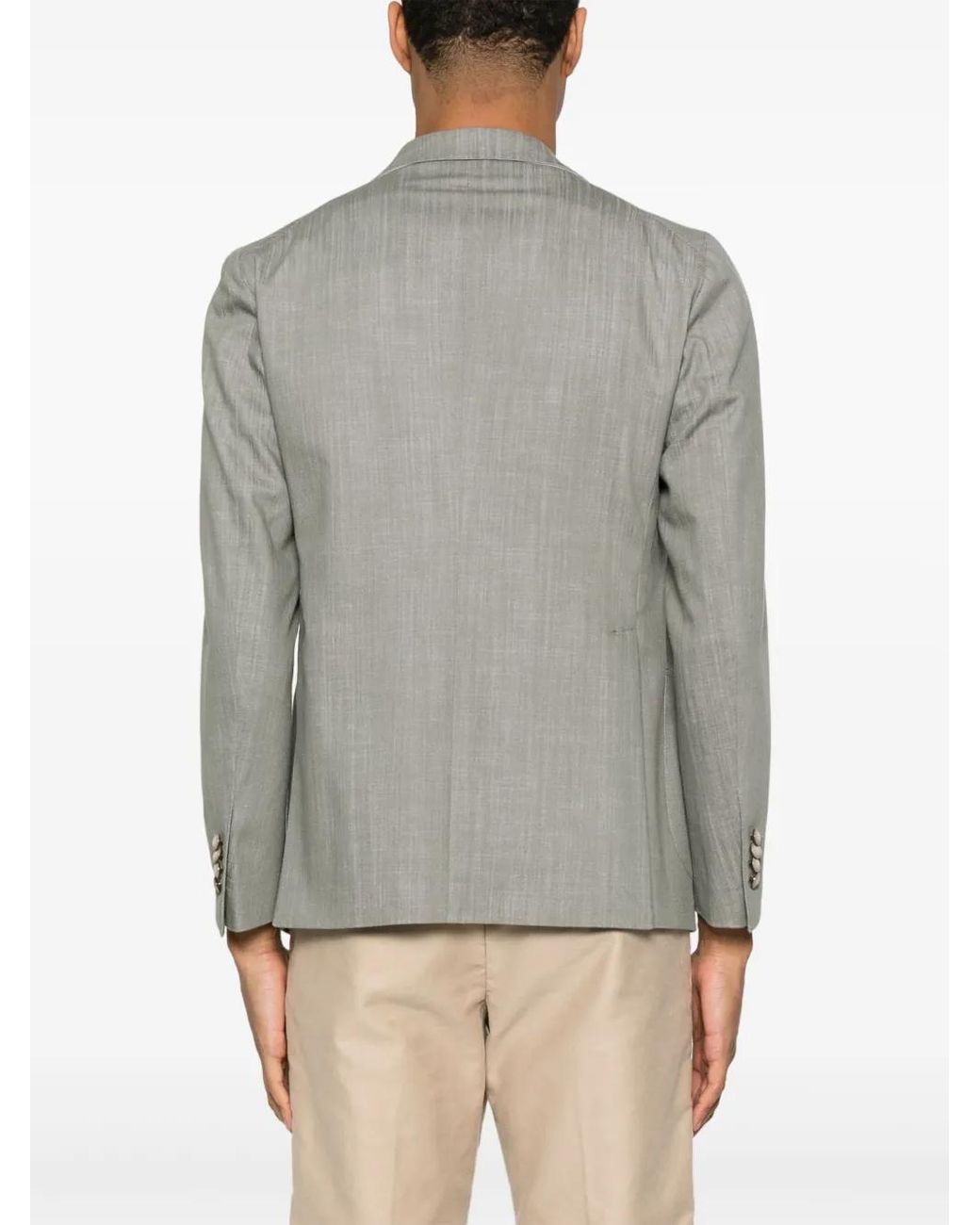 Blazer De Sarga Tagliatore de hombre de color Gray