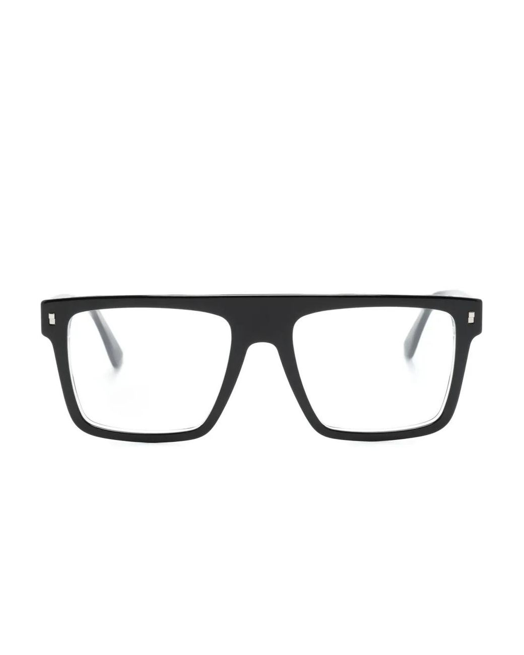 Gafas Icon Con Montura Rectangular DSquared² de hombre de color Black