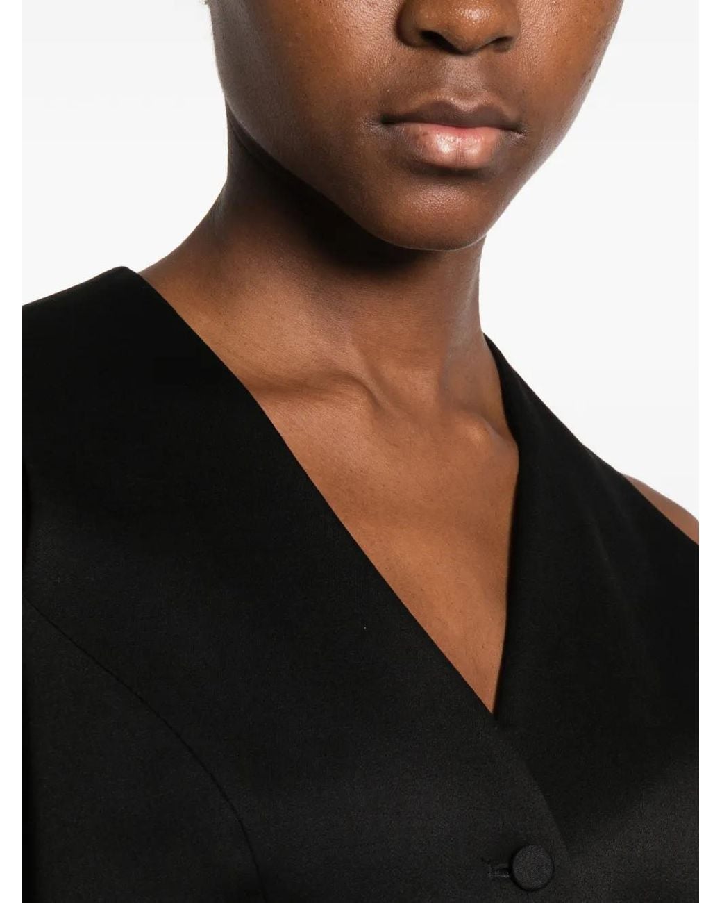 Styland Black Tailored V-Neck Waistcoat