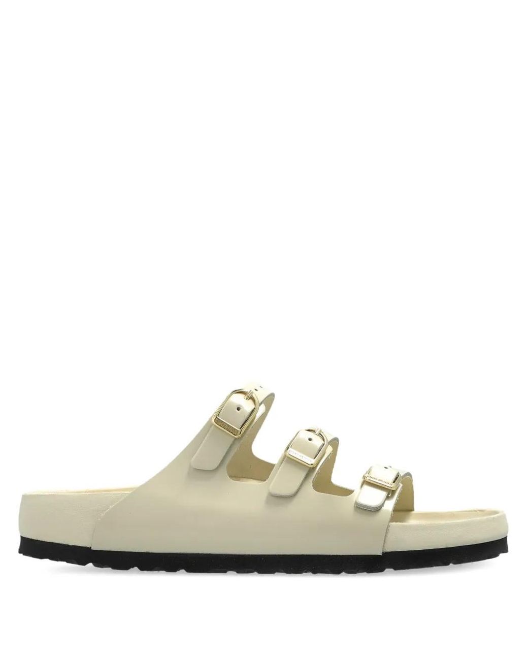 Birkenstock White Florida Leather Sandals