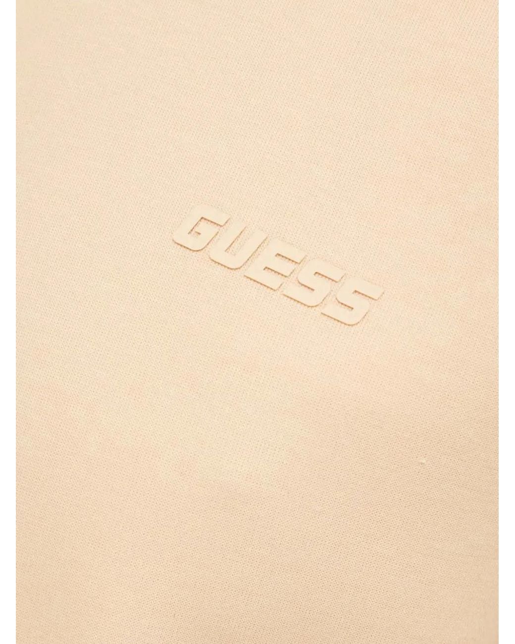 Guess Natural Logo-Tape Cropped Sweatshirt