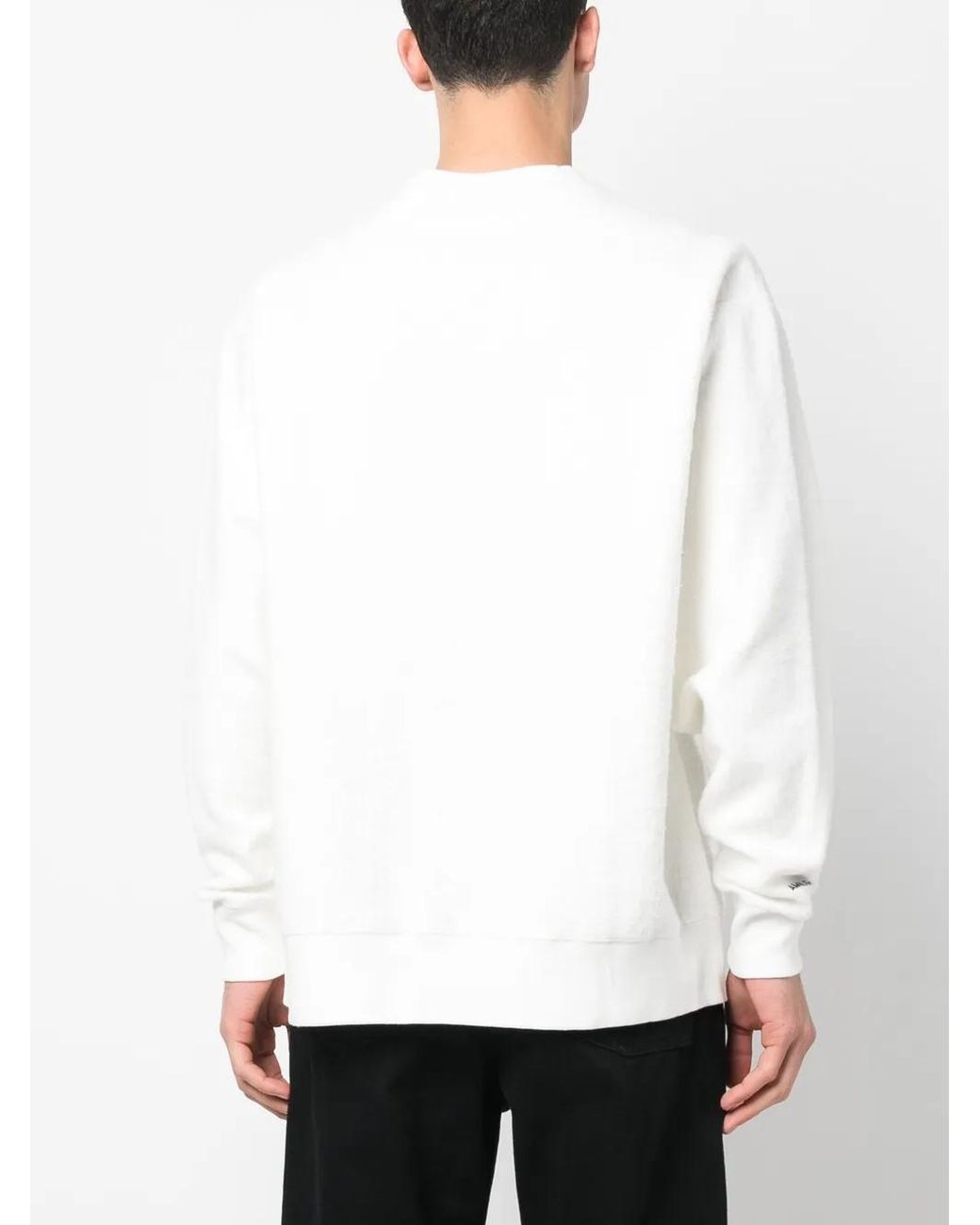Ambush White Logo-Print Long Sleeves Sweatshirt