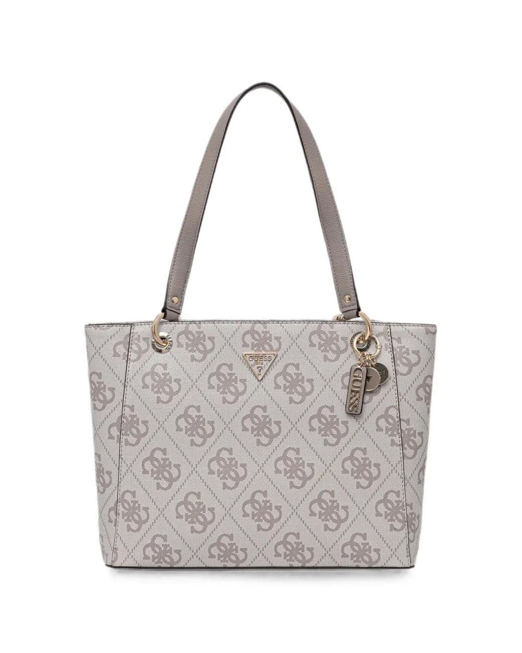 Guess Gray Noelle Logo Shopper Bag
