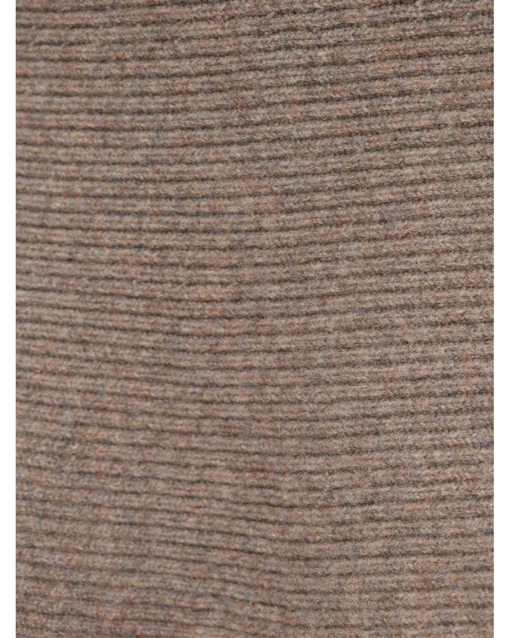 Burberry Brown Ribbed-Knit Flared Skirt