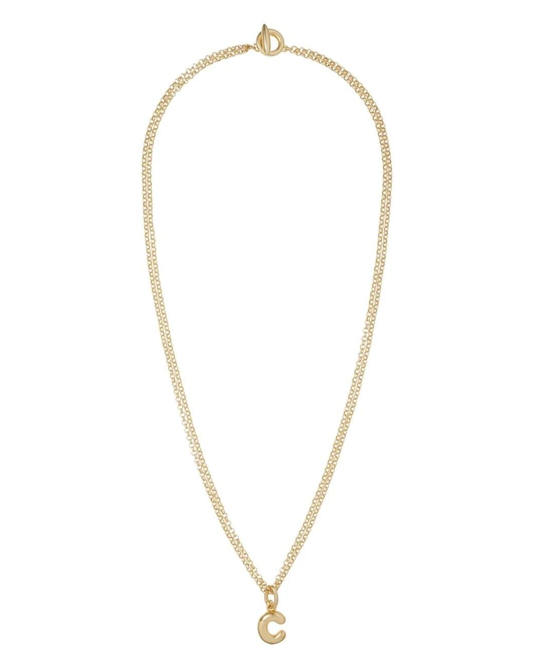 Collana Puffy Initial di Roxanne Assoulin in White