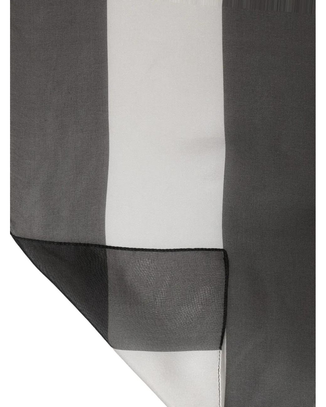 Dolce & Gabbana Black Striped Scarf