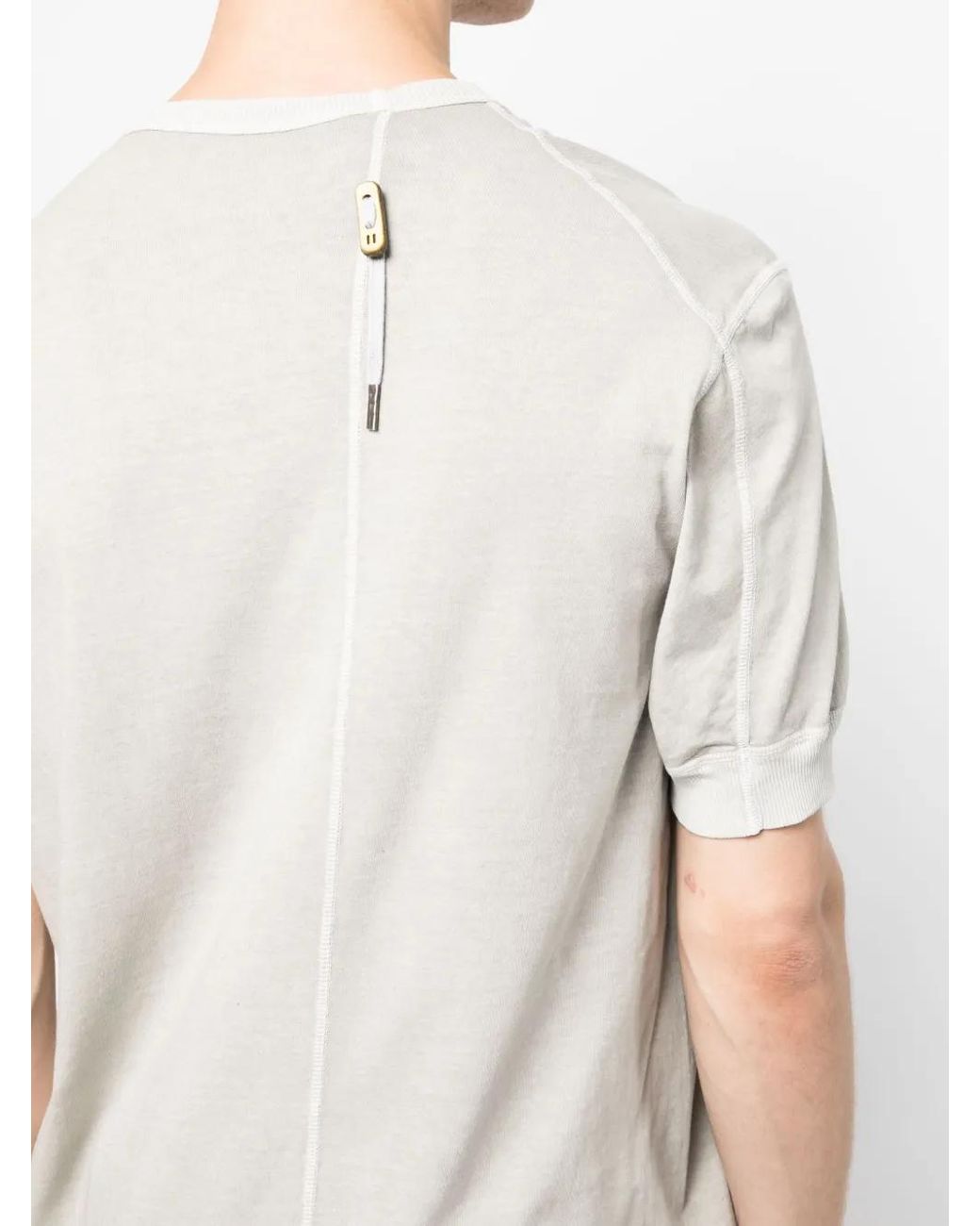 Boris Bidjan Saberi White Crew-Neck Cotton T-Shirt for men