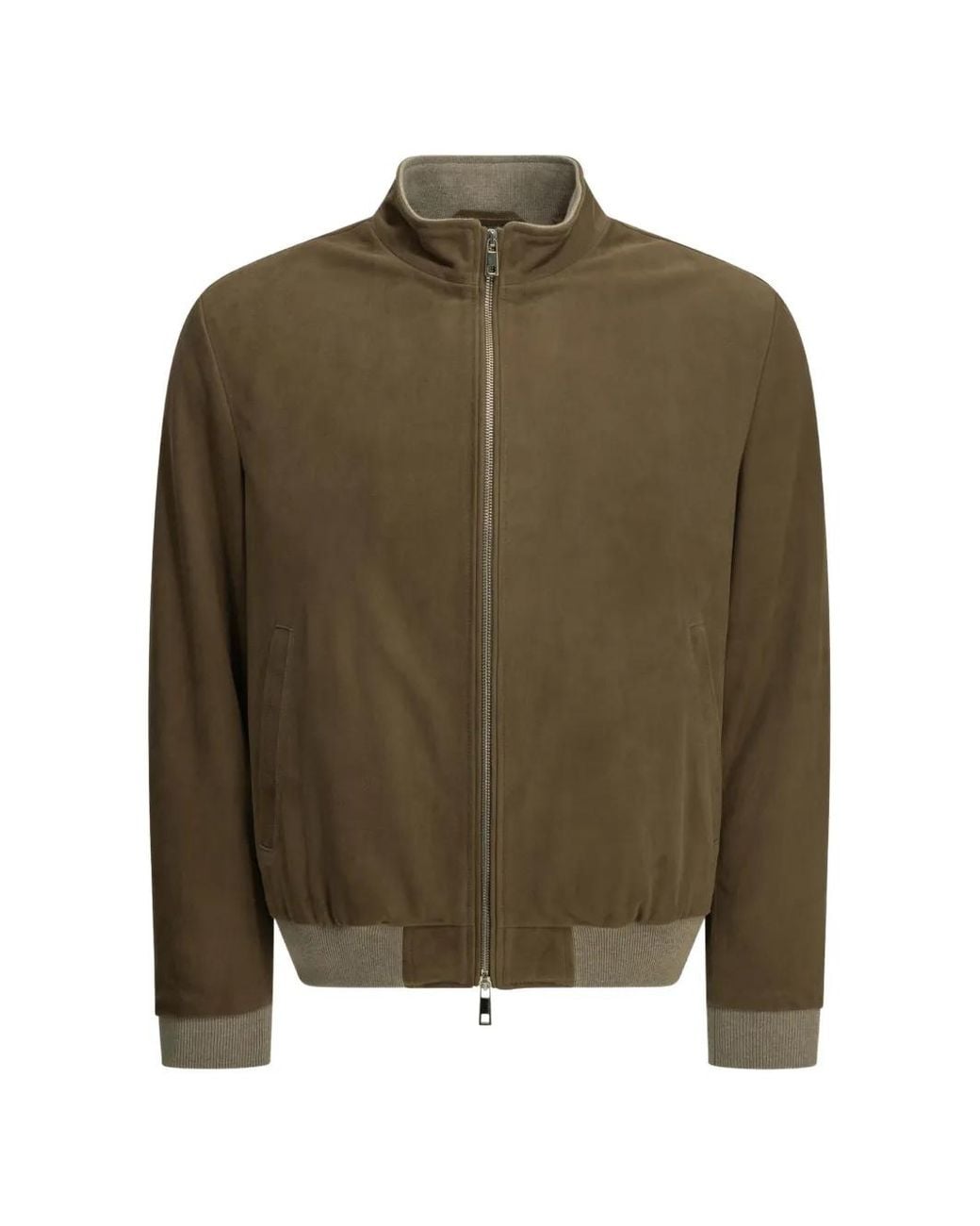 Altum Green Veste En Daim for men