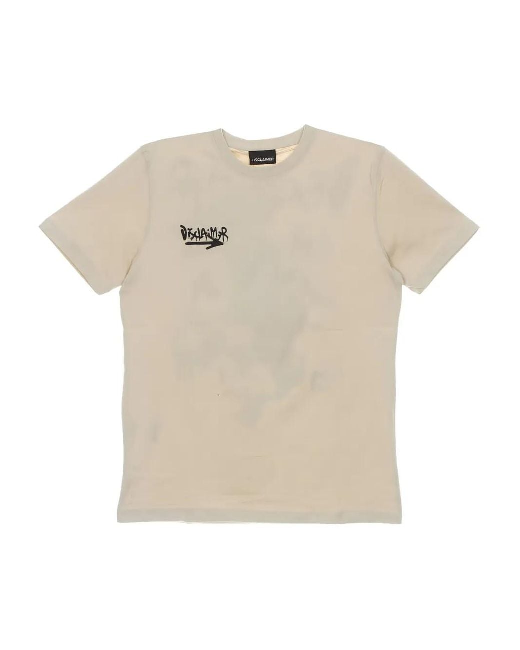 DISCLAIMER Natural Graphic-Print T-Shirt for men