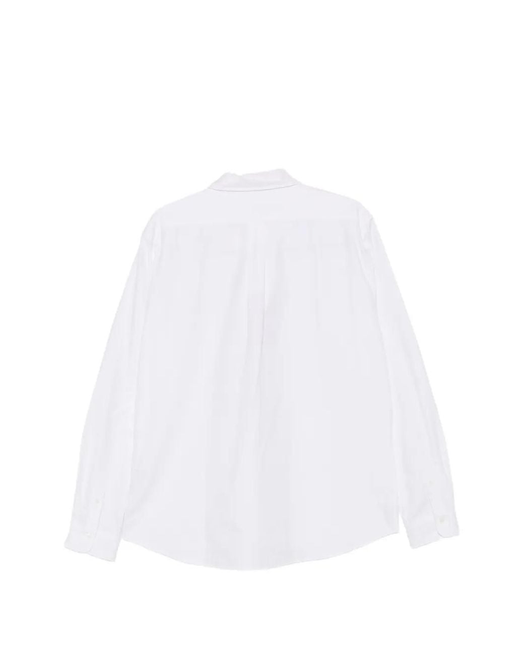 KENZO White Embroidered-Tiger Button-Down Shirt for men