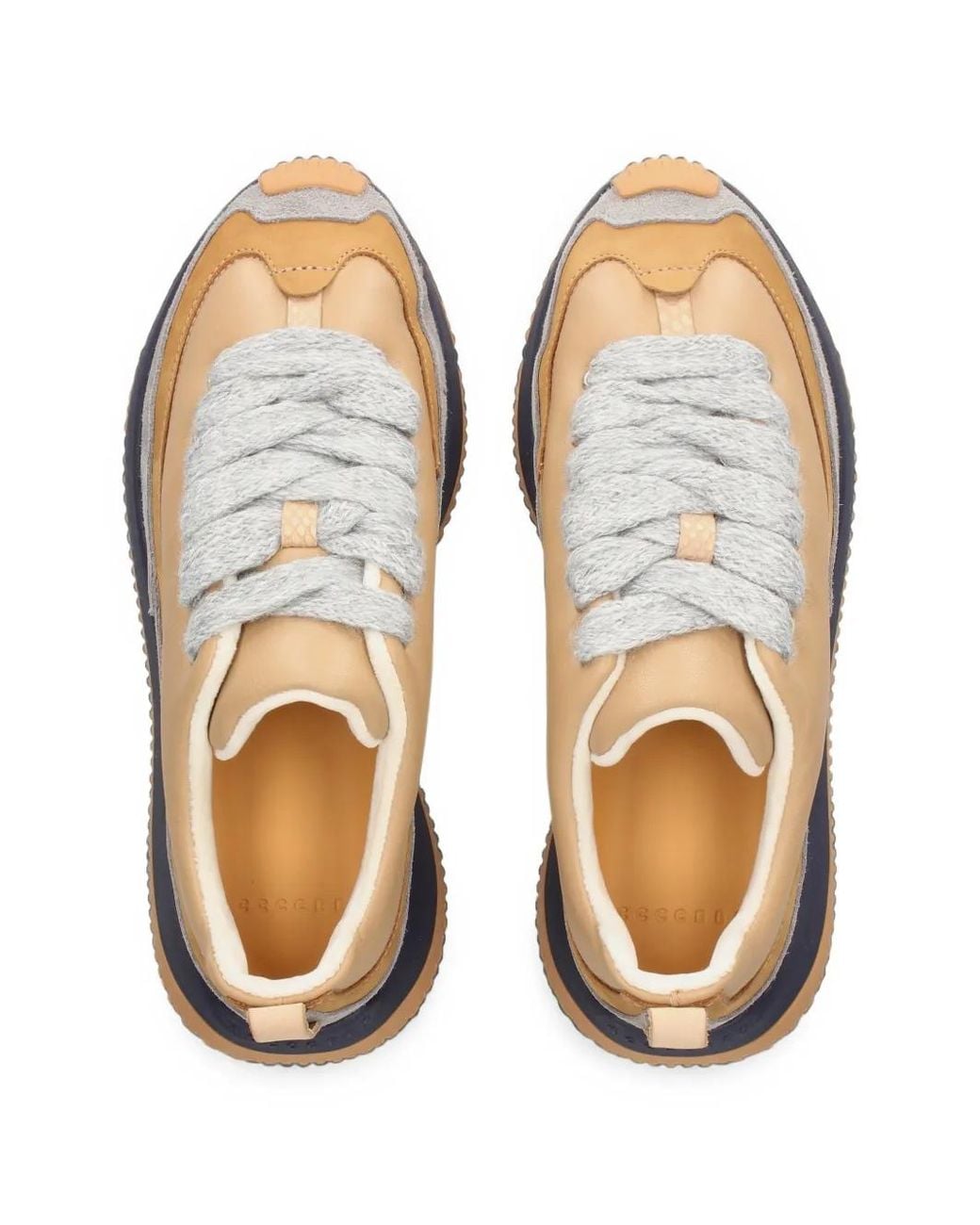 4Ccccees Blue Pava Leather Sneakers