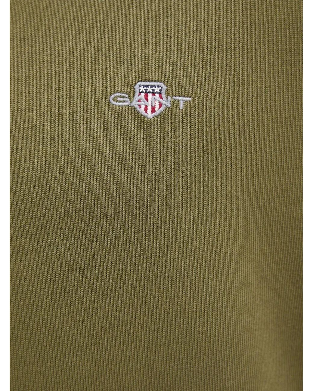 Gant Green Chambray-Collar Polo Shirt for men