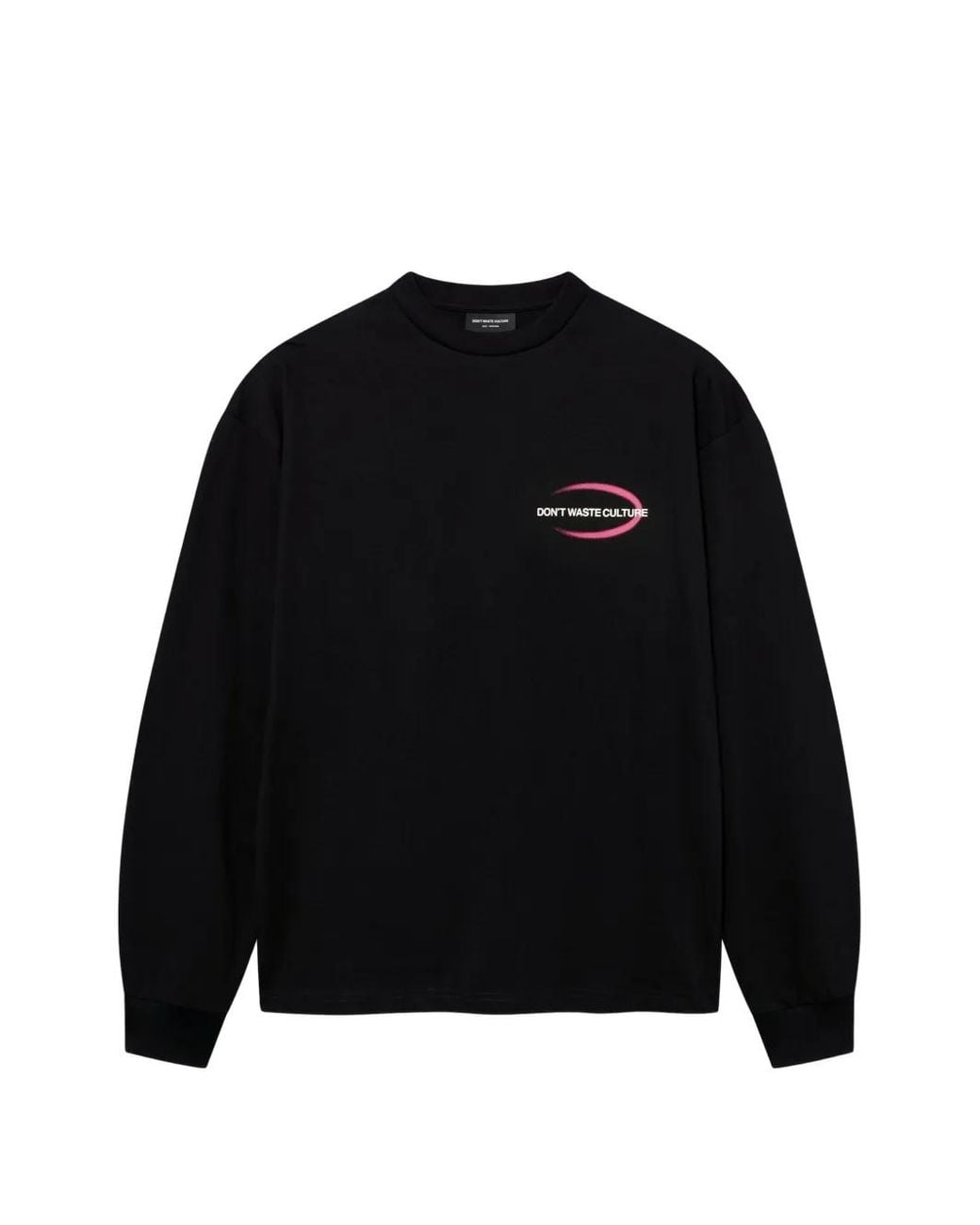 don't waste culture Black Tavi Logo-Print T-Shirt for men
