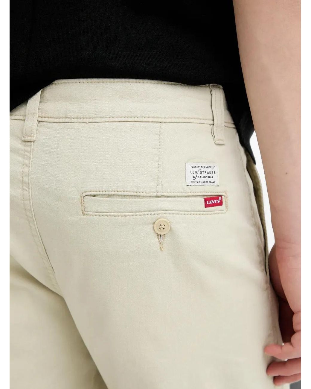 Levi's Natural Xx Logo-Patch Chino Shorts for men