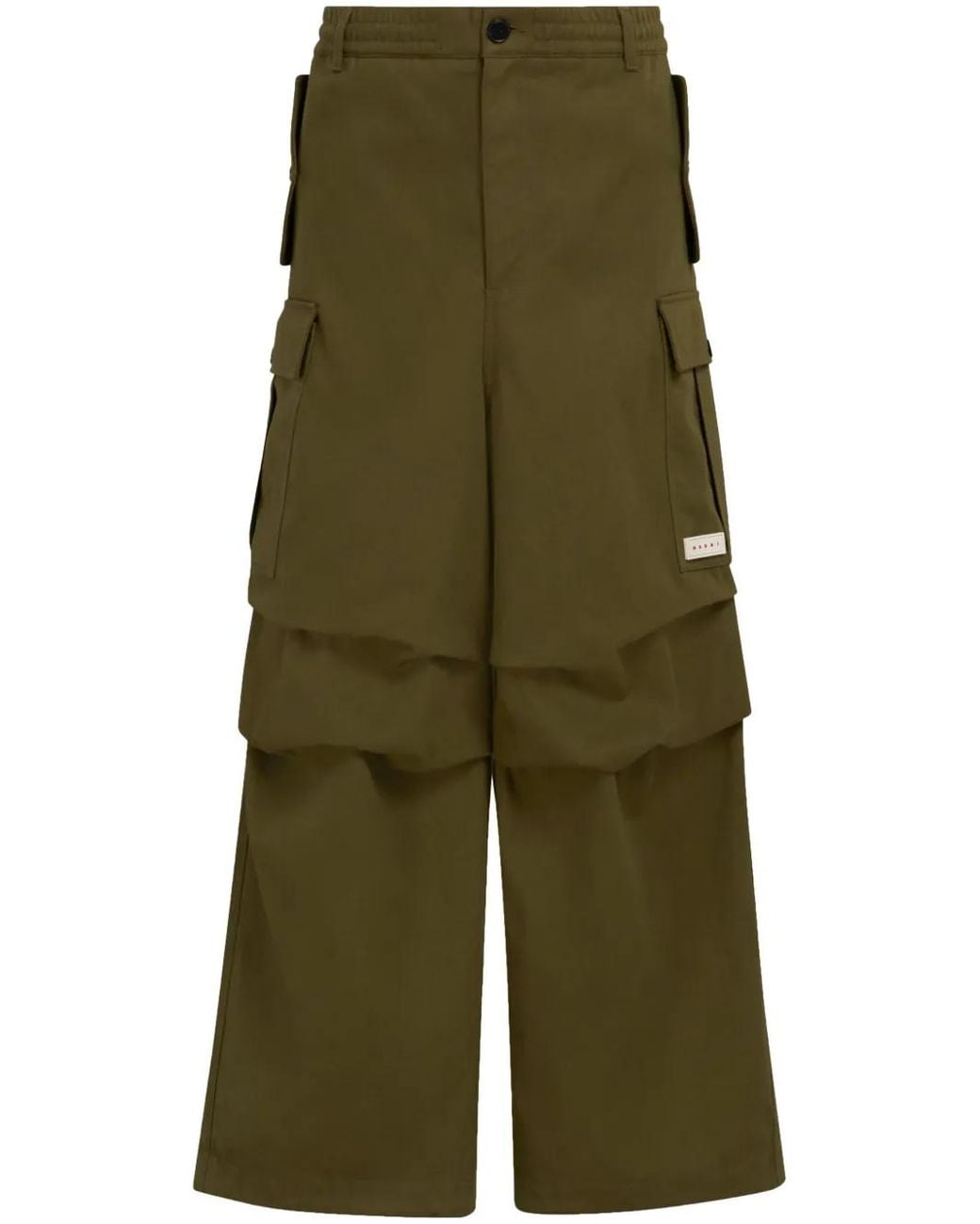 Marni Green Cargo Trousers for men