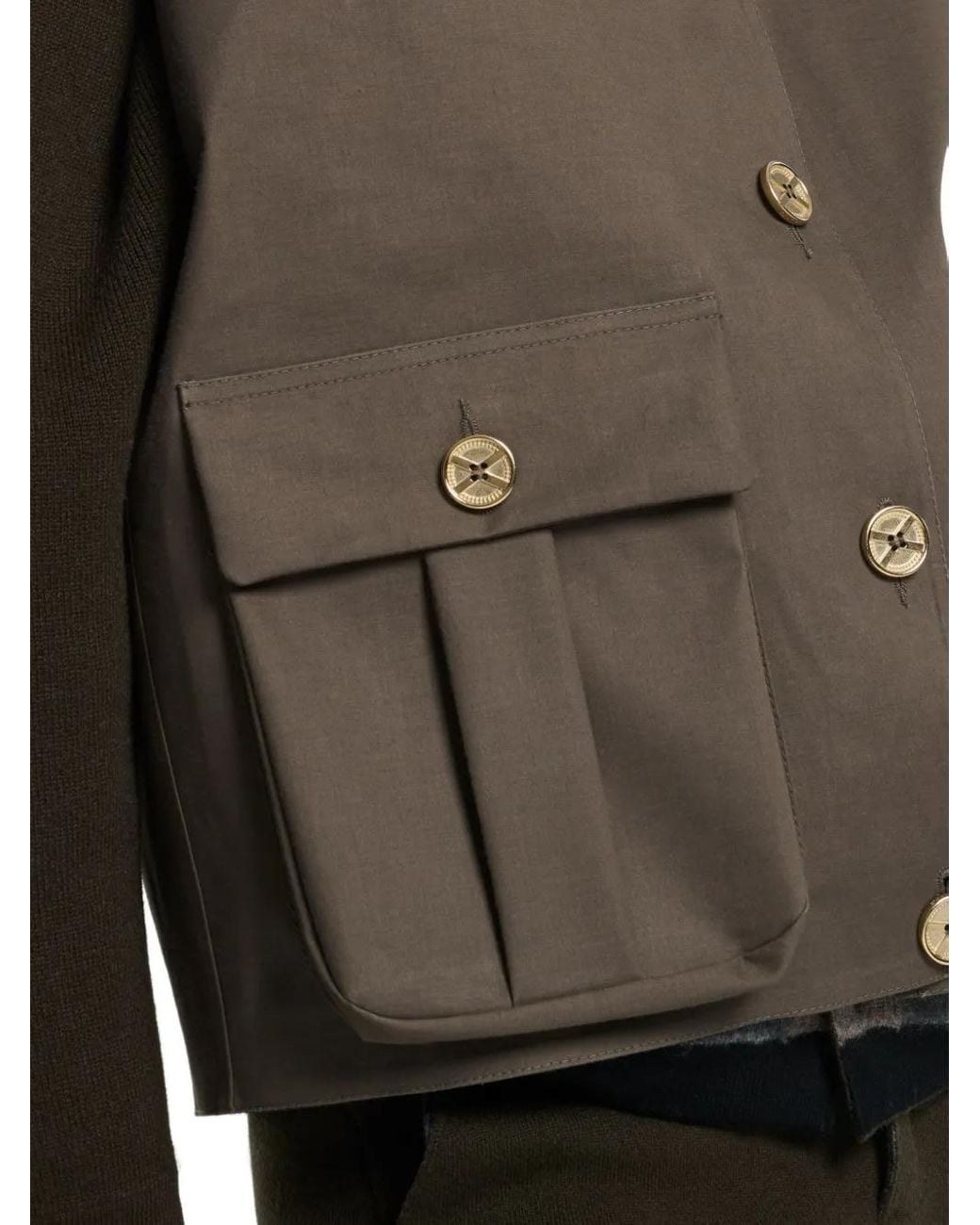 Barrie Brown Button-Fastening Sleeveless Jacket