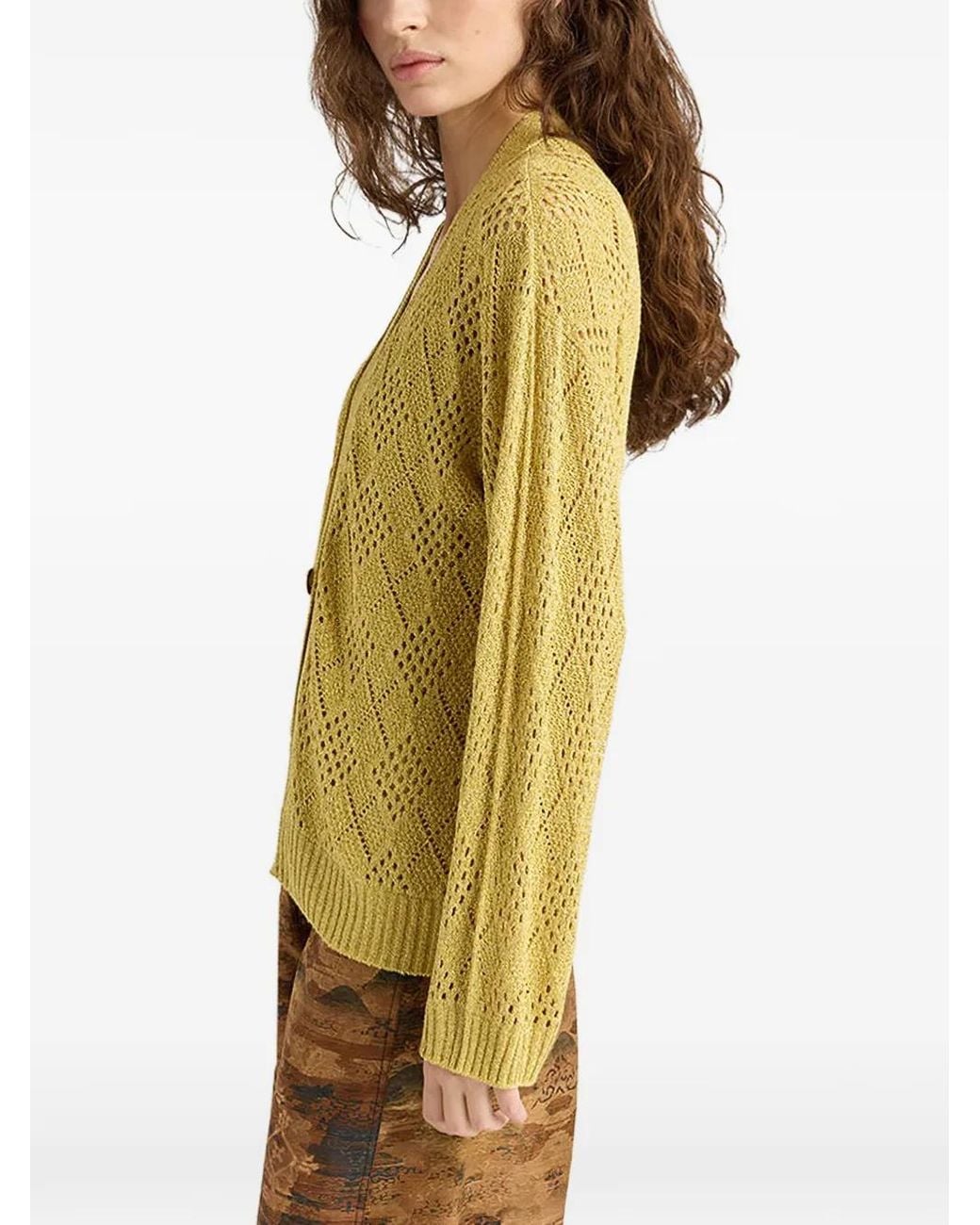 Momoní Yellow Lupinos Cardigan