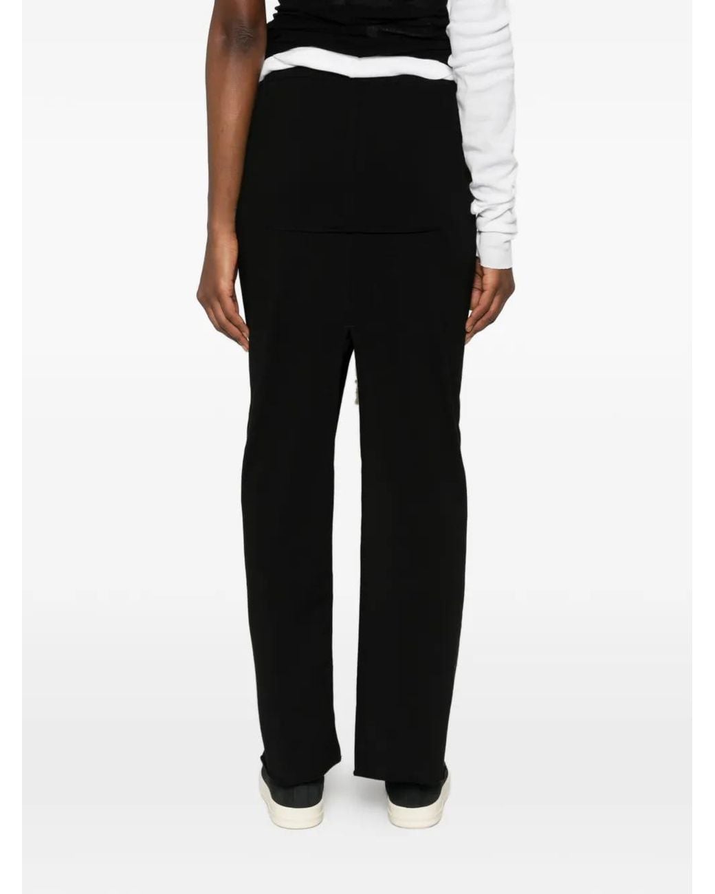 Rick Owens Black Sliced Pillar Maxi Skirt
