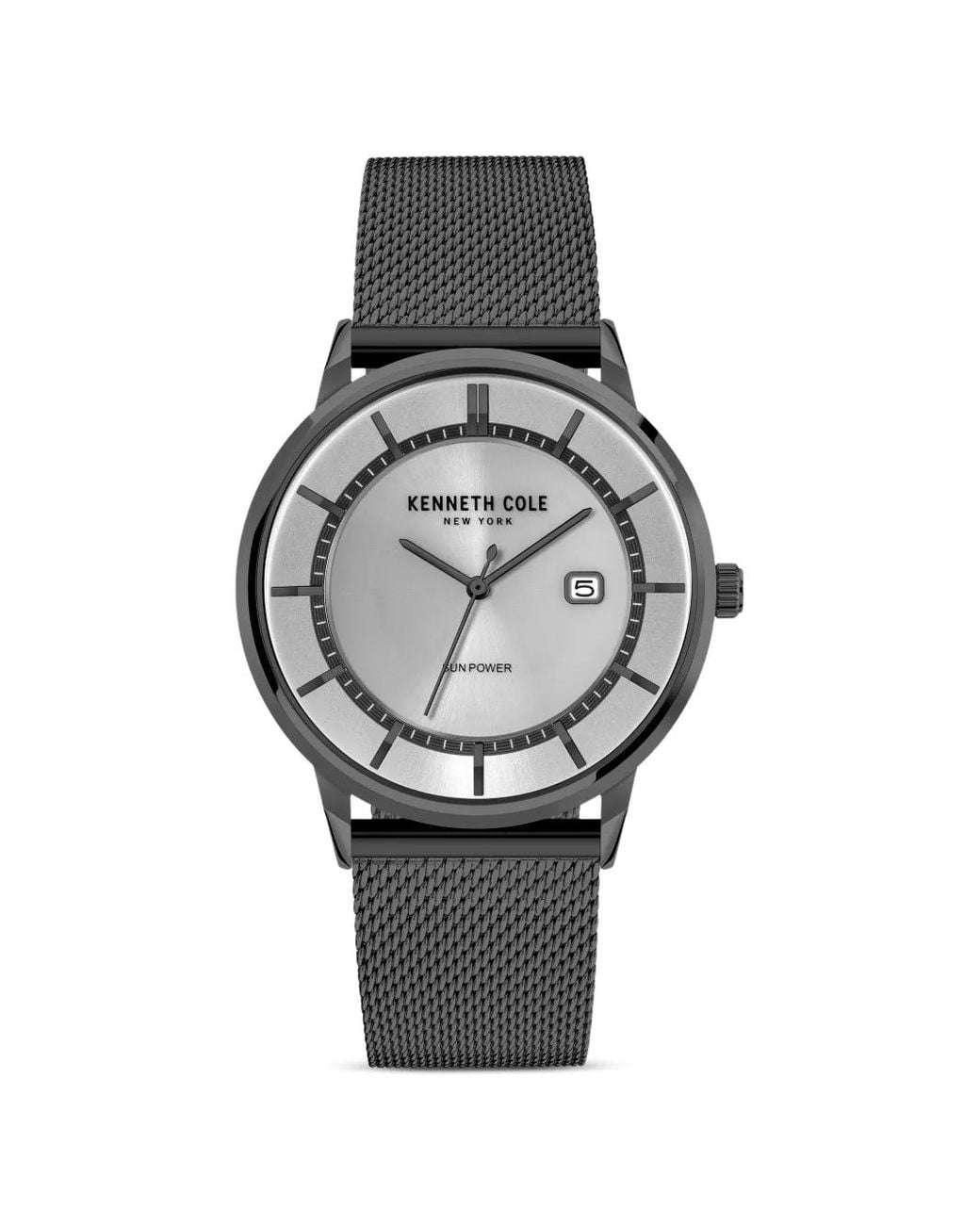 Kenneth Cole Gray Montre Sun Power Mm for men