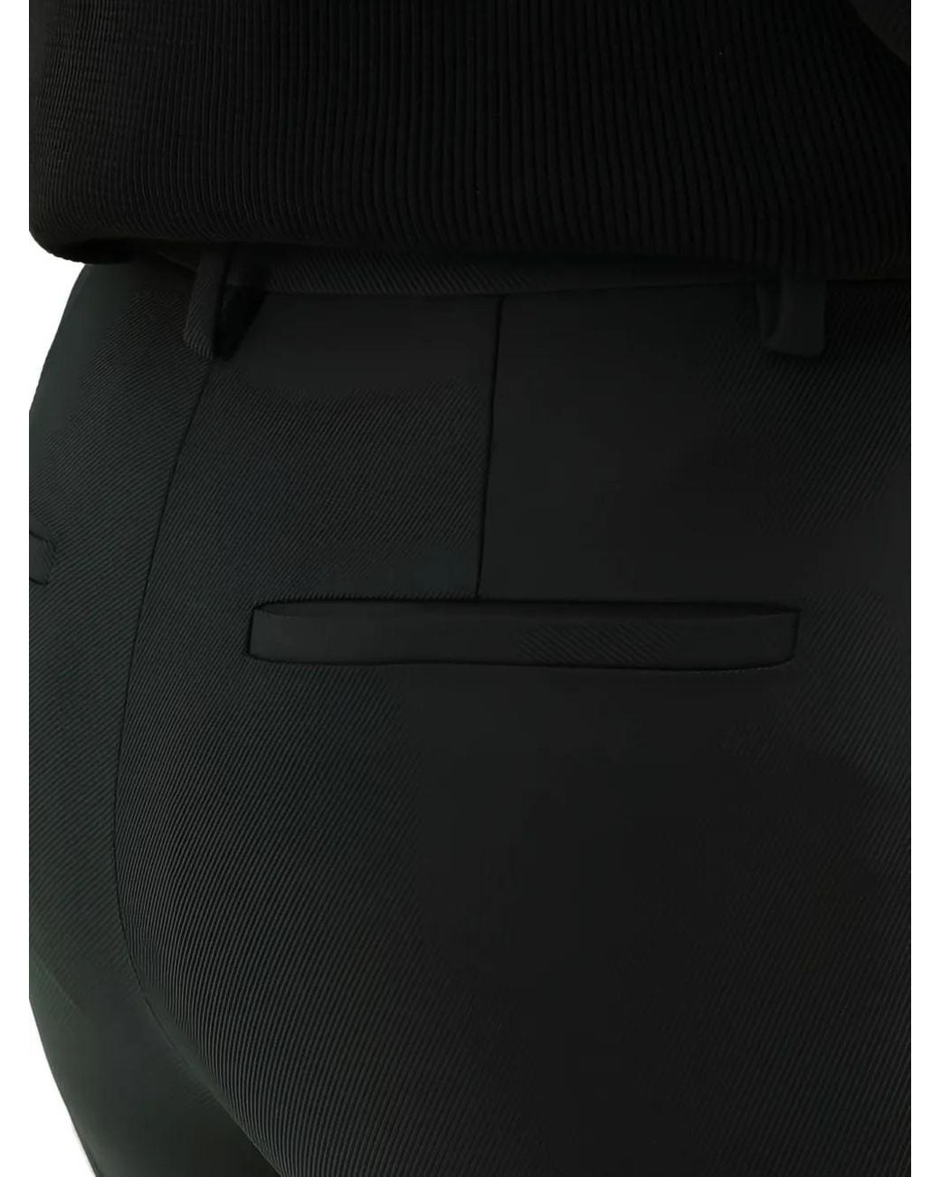 1989 STUDIO Katoenen Flared Broek in het Black