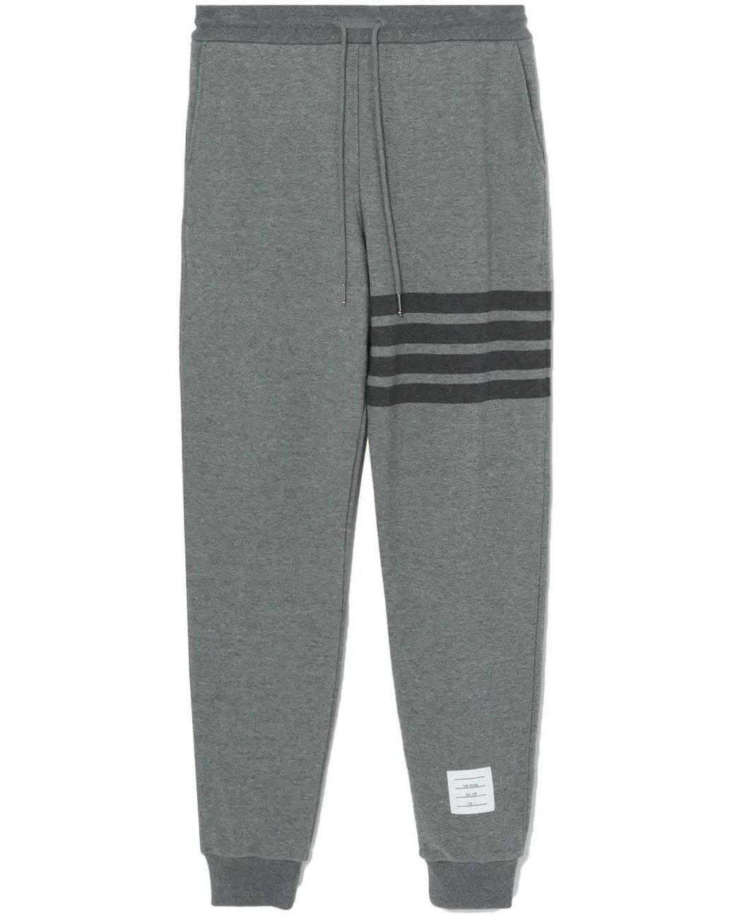 Thom Browne Gray Loopback 4-Bar Sweattrousers for men