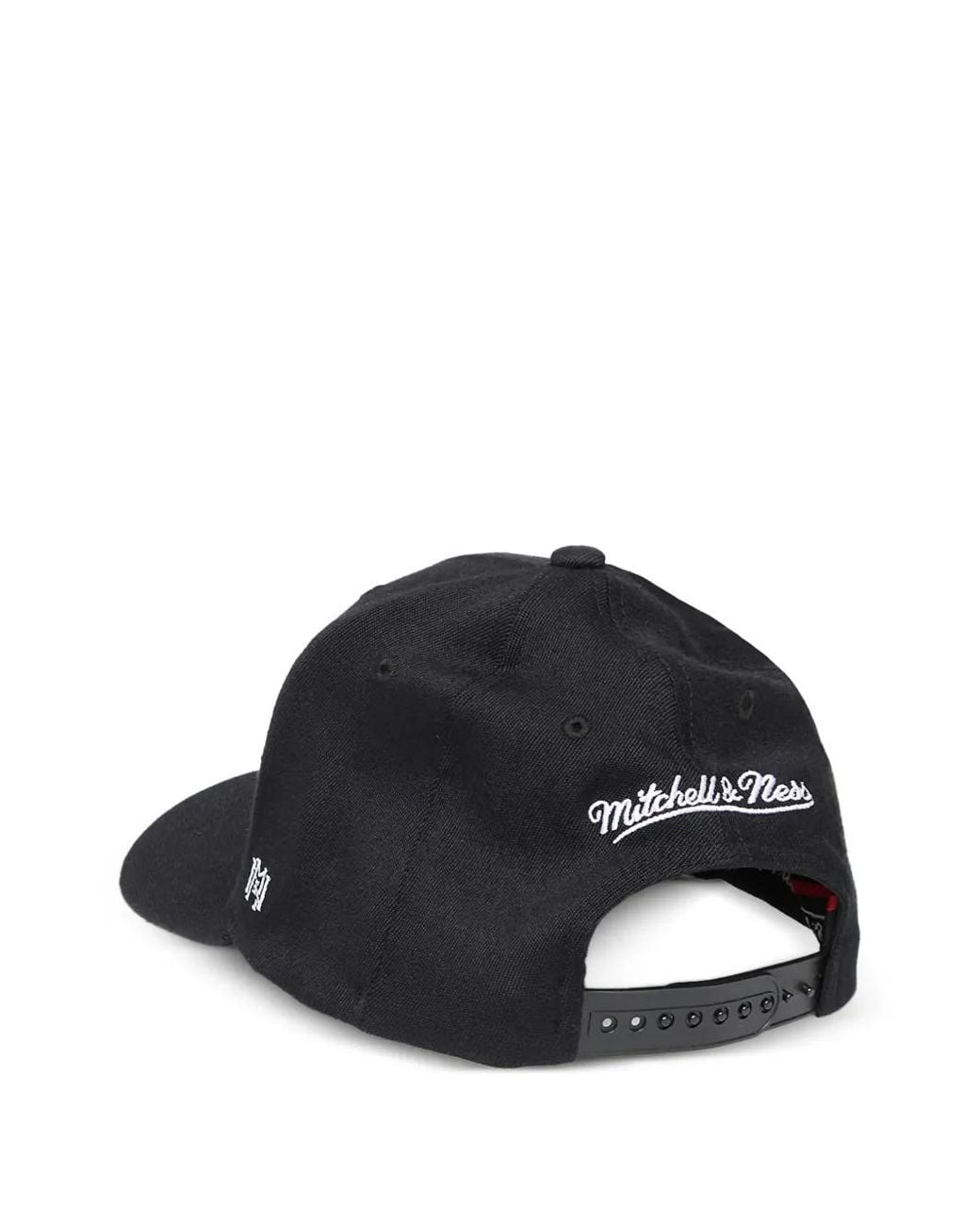 Mitchell & Ness Black Logo-Script Baseball Cap