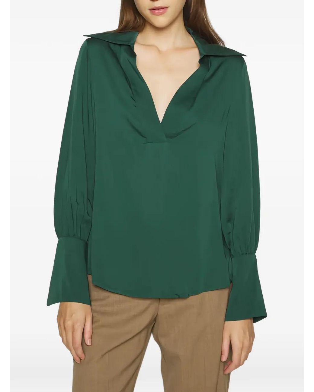 Gant Green Satin Blouse