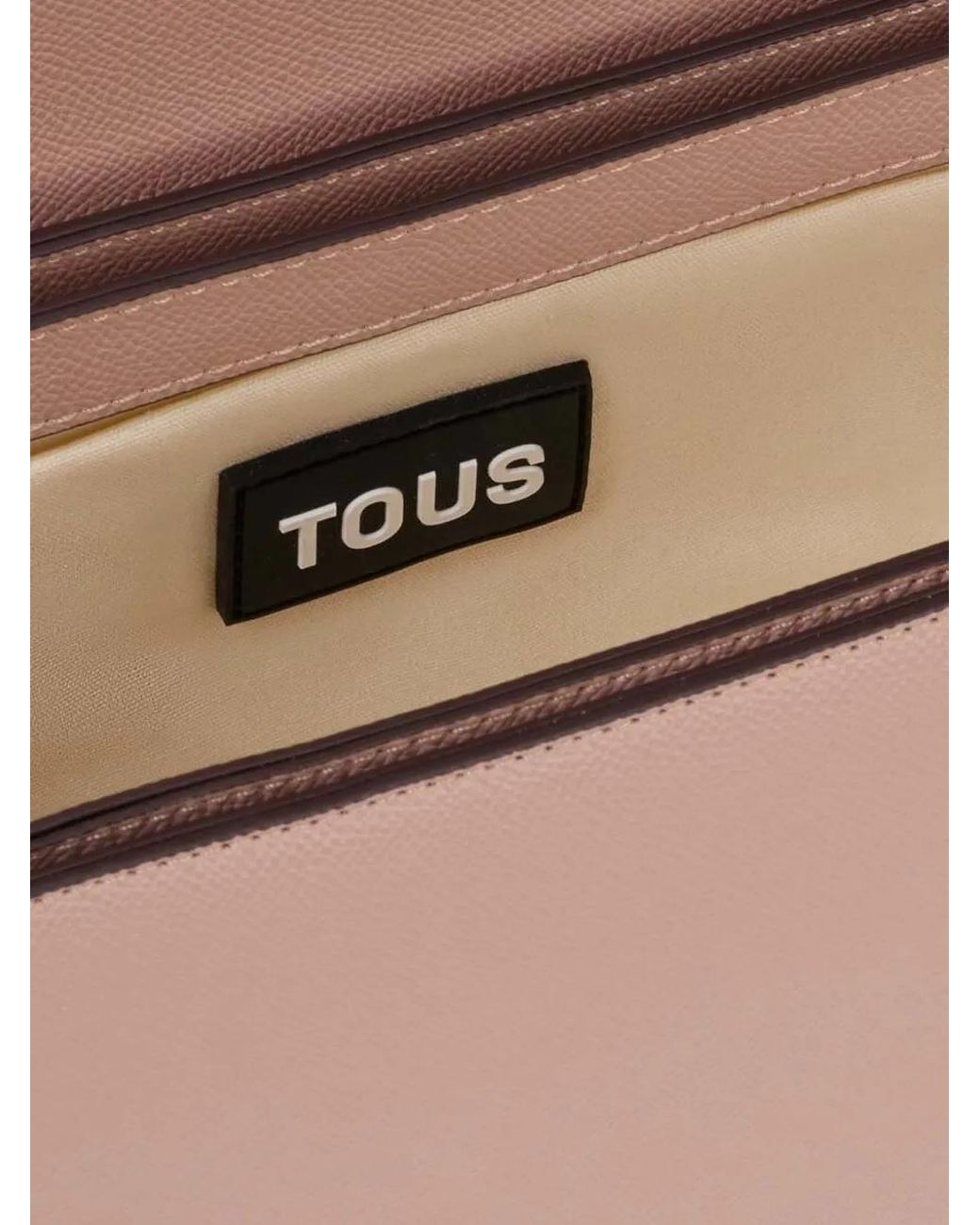 Tous ロゴエンボス ショルダーバッグ Blue
