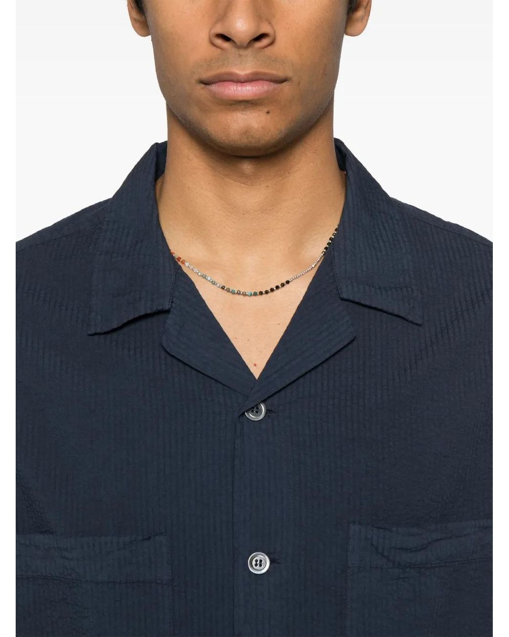 Barena Blue Cotton Shirt for men