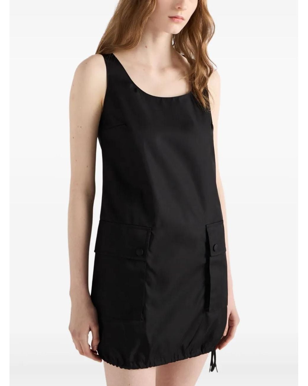 Prada Black Sleeveless Mini Dress