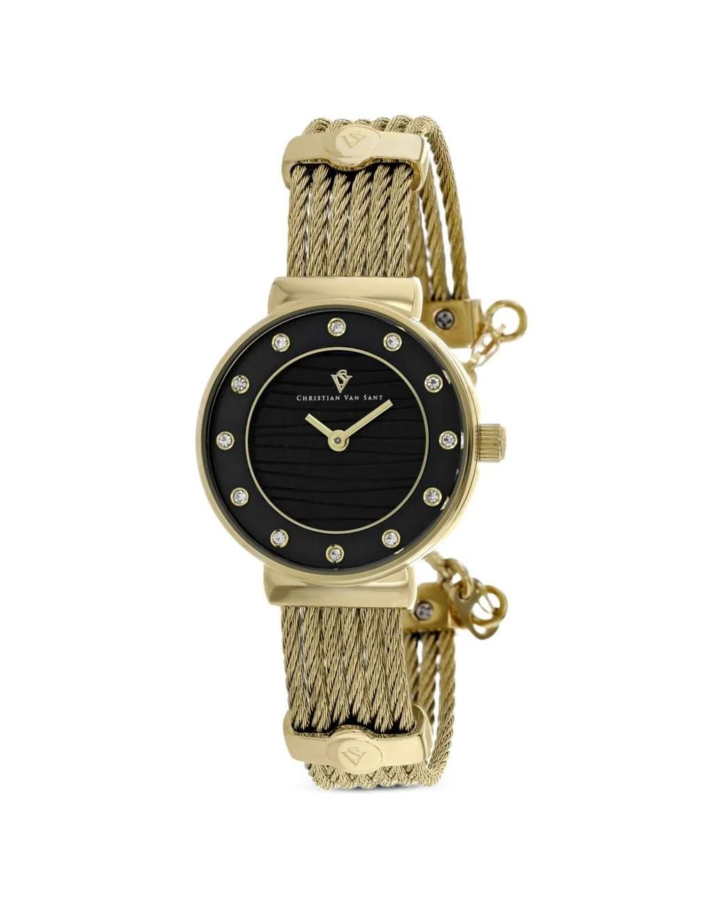 Christian Van Sant Metallic Cavo 28Mm Twisted-Cable Watch