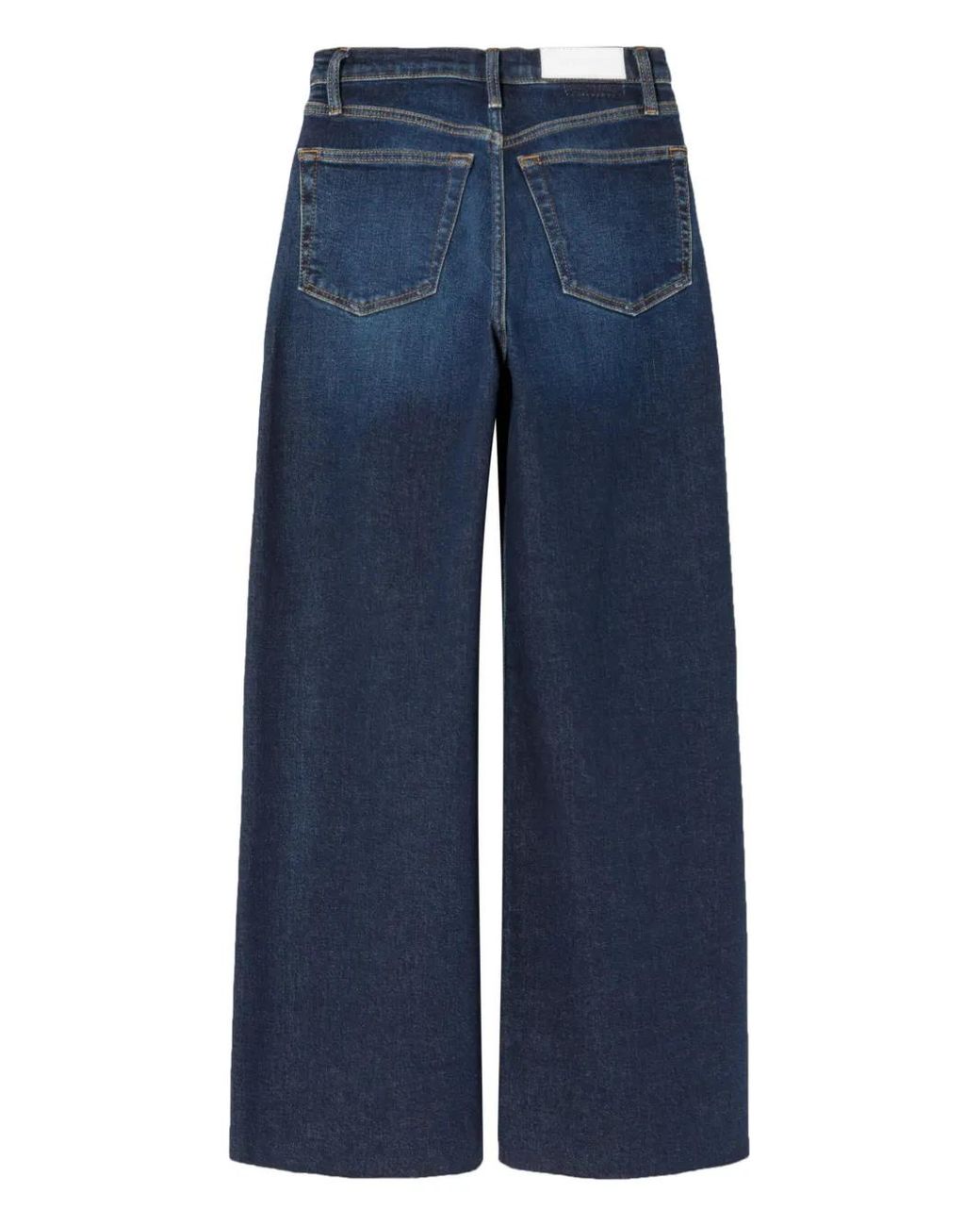 Re/done Blue High-Rise Wide-Leg Jeans