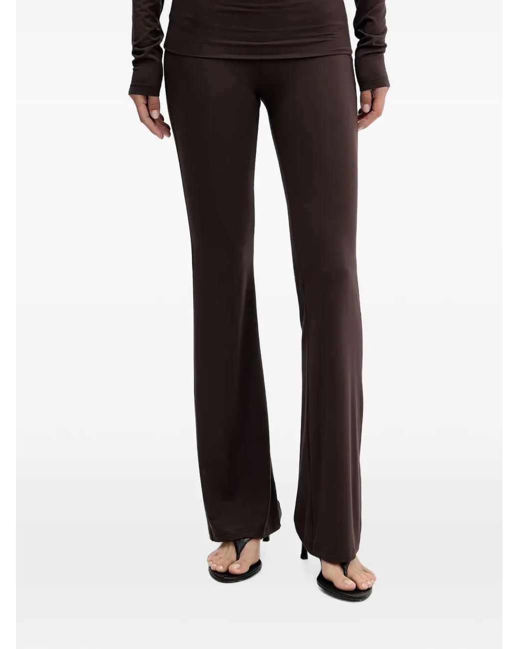 La Mania Black Pantalon Jake À Coupe Évasée